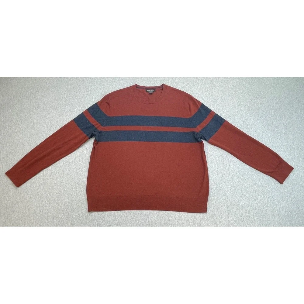 Banana Republic Sweater Mens XL Silk Cashmere Cotton Crew Neck Long Sleeve
